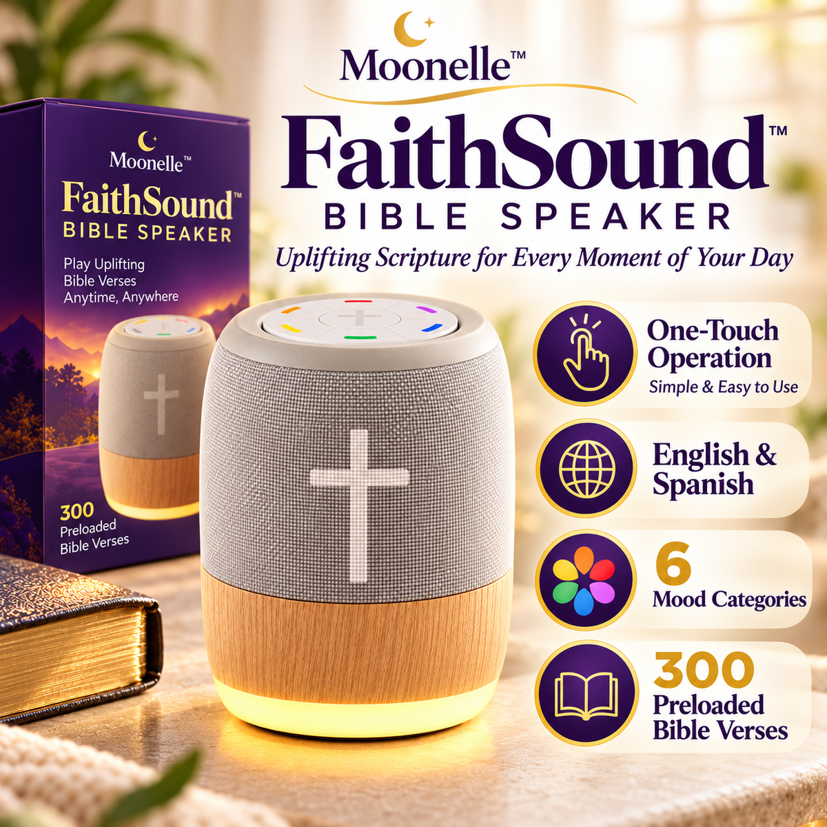Moonelle™ FaithSound Bible Speaker